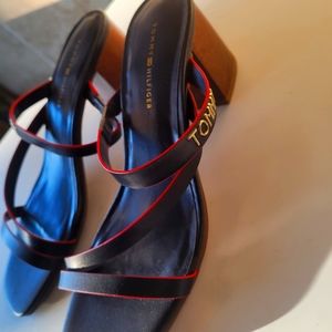 Tommy Hilfiger Womens Olinda Logo Dressy Mule Sandals Size 6